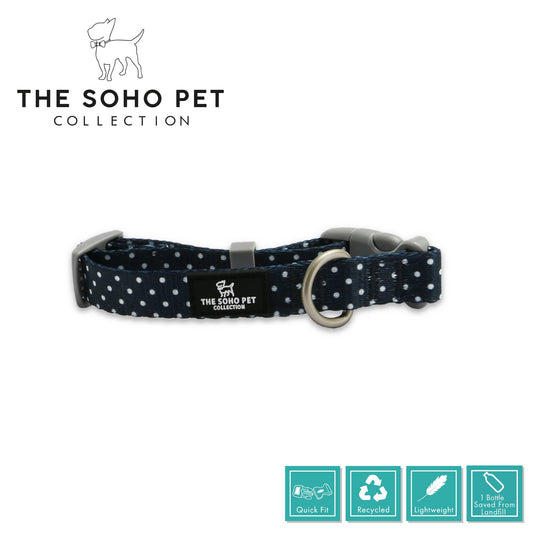 Soho Pet Collection Polka Dot Patterned Collar