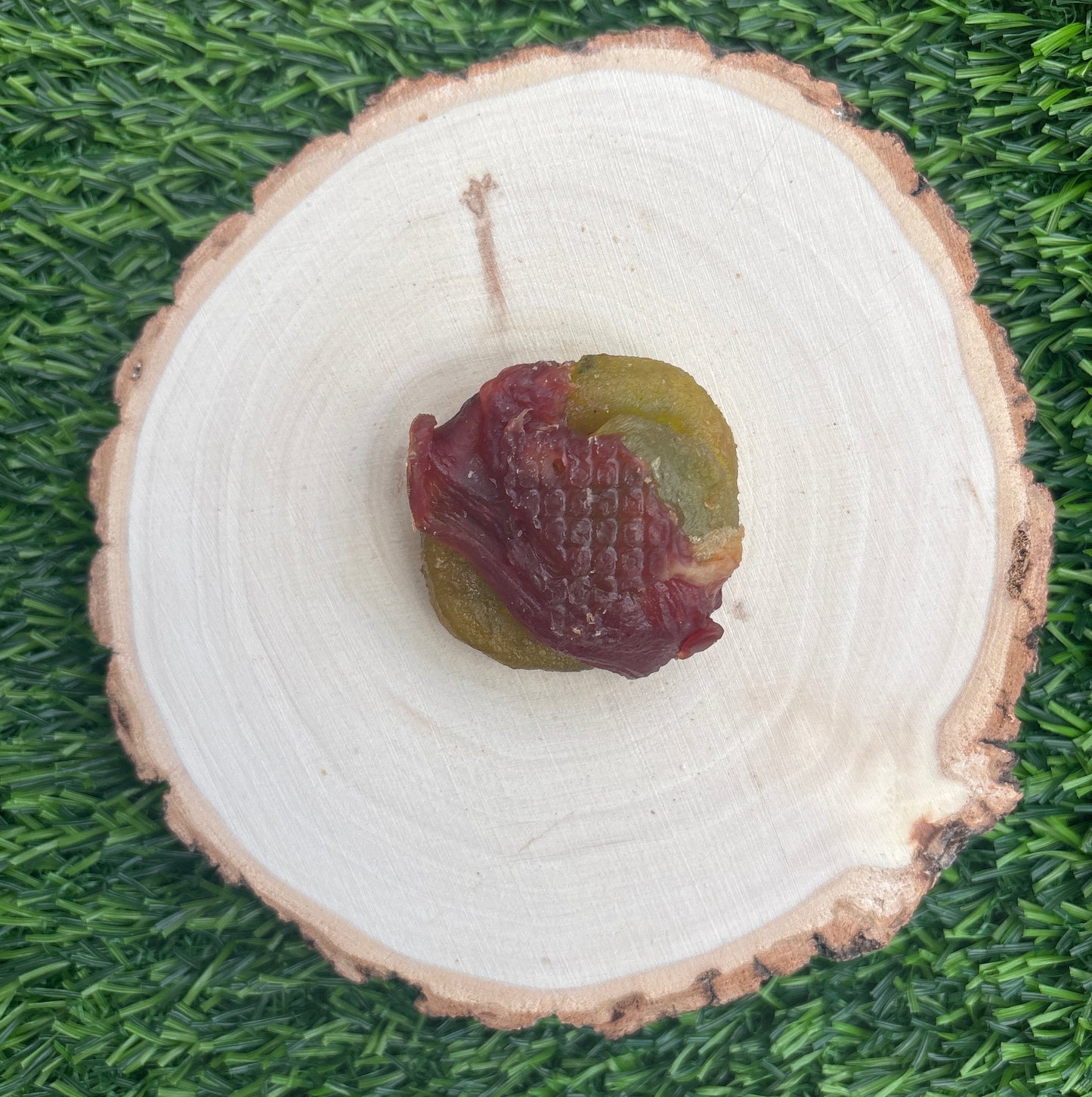 Kiwi Chunk Wrapped In Duck Breast