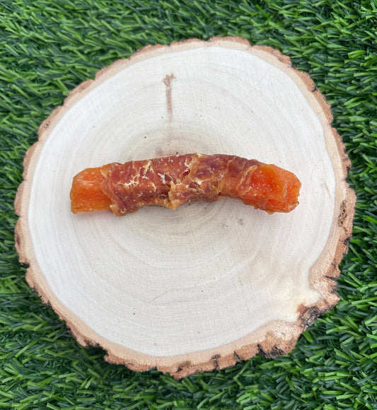 Sweet Potato Piece Wrapped in Chicken