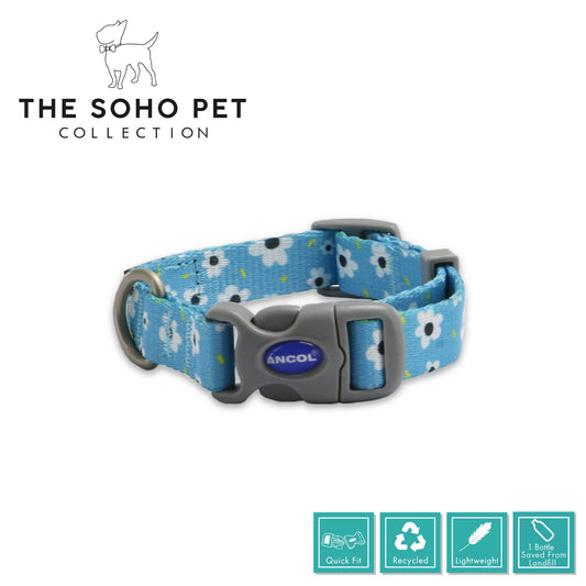 Soho Pet Collection Daisy Patterned Collar